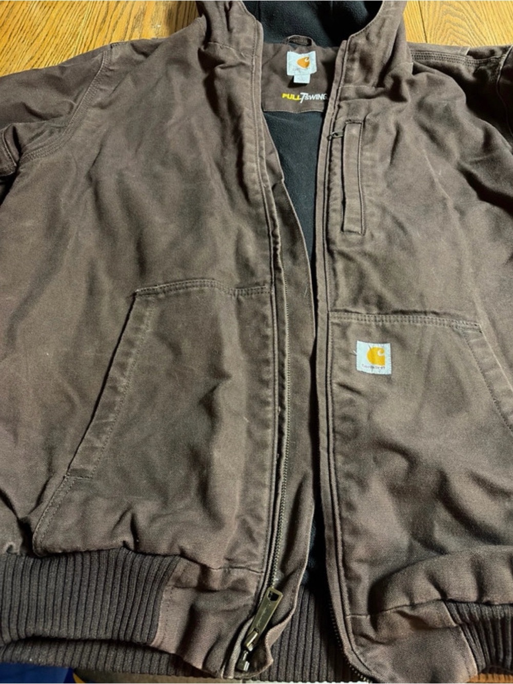 Carhartt Kids Dark Brown Hooded Puffer Jacket